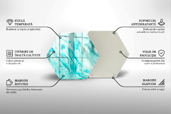 Üveg vágódeszka Absztrakciós festékek
