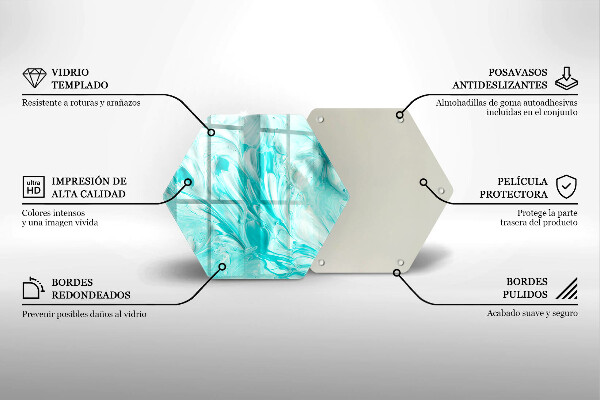 Üveg vágódeszka Absztrakciós festékek