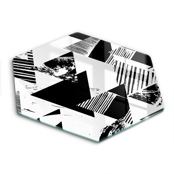 Üveg vágódeszka Geometriai háromszögek