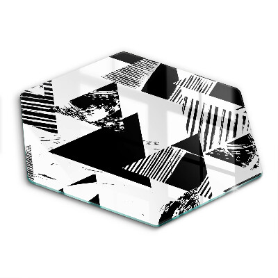 Üveg vágódeszka Geometriai háromszögek