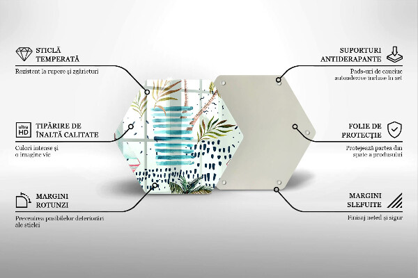 Üveg vágódeszka Ünnepi illusztrációk