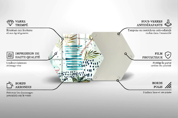 Üveg vágódeszka Ünnepi illusztrációk