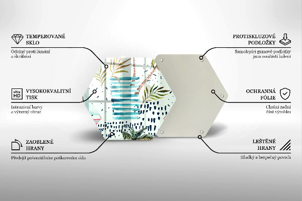 Üveg vágódeszka Ünnepi illusztrációk