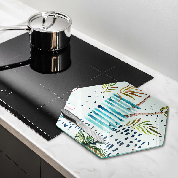 Üveg vágódeszka Ünnepi illusztrációk