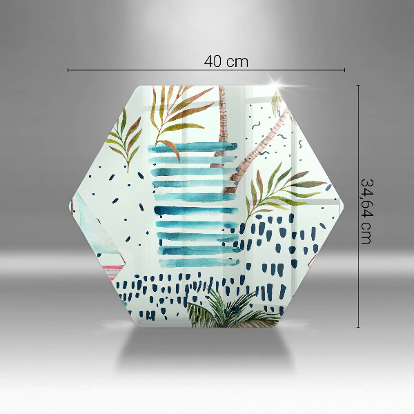 Üveg vágódeszka Ünnepi illusztrációk