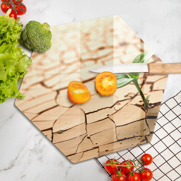 Üveg vágódeszka Magányos növény