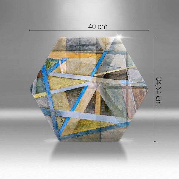 Üveg vágódeszka Festett vonalak absztrakció