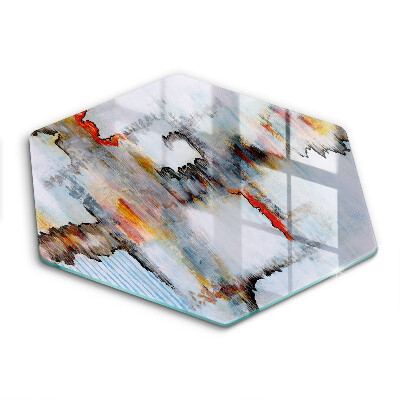 Üveg vágódeszka Absztrakciós festékek