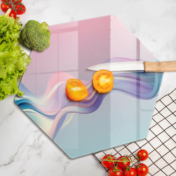Üveg vágódeszka Pasztell absztrakció