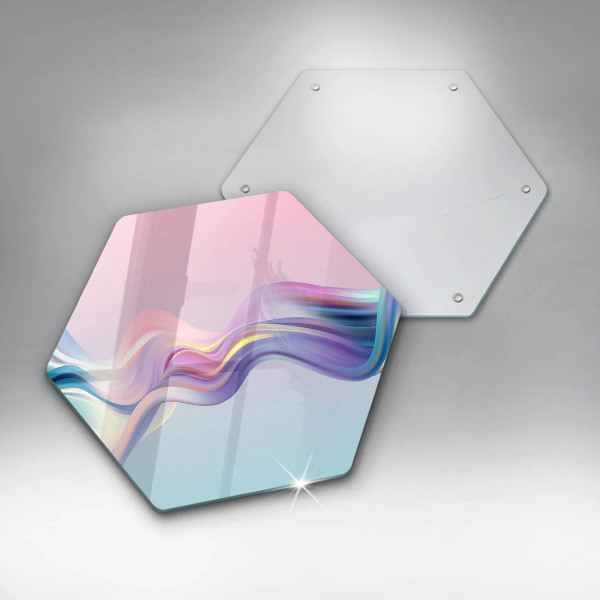 Üveg vágódeszka Pasztell absztrakció