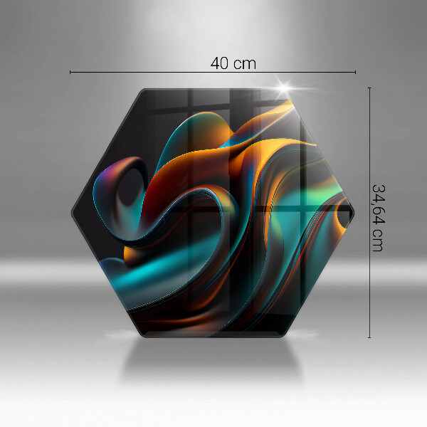 Üveg vágódeszka Színes absztrakció