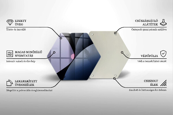 Üveg vágódeszka Absztrakt formák