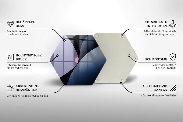 Üveg vágódeszka Absztrakt formák