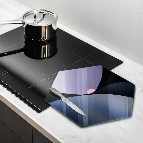 Üveg vágódeszka Absztrakt formák