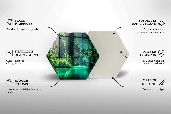 Üveg vágódeszka Lagúna táj