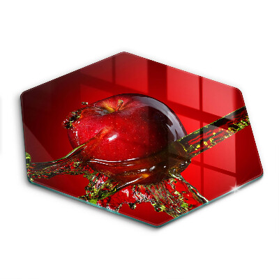 Üveg vágódeszka Alma gyümölcs vízben