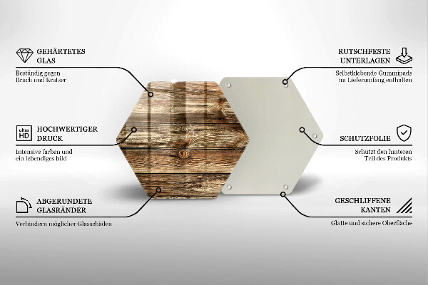 Üveg vágódeszka Fa deszka textúra