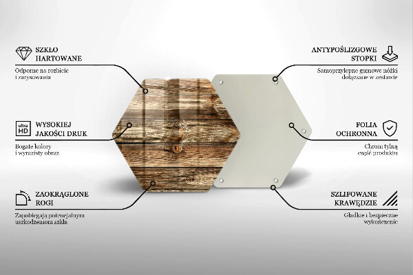 Üveg vágódeszka Fa deszka textúra