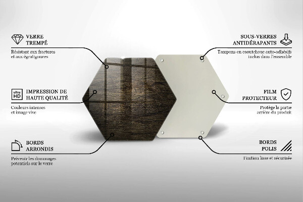 Üveg vágódeszka Fa kéreg textúra