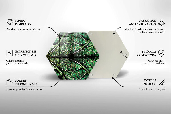 Üveg vágódeszka A levélér szerkezete