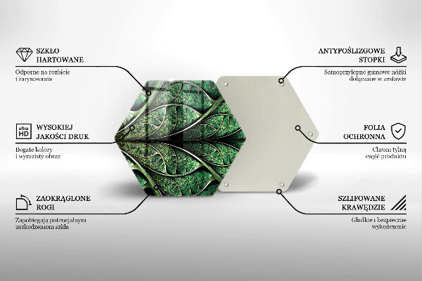 Üveg vágódeszka A levélér szerkezete