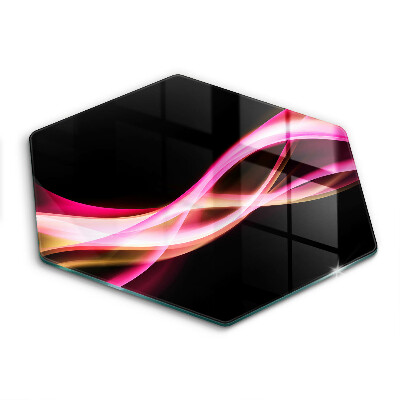 Üveg vágódeszka Absztrakt neon füst