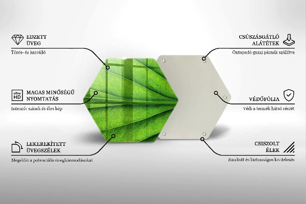 Üveg vágódeszka Természet ér levél