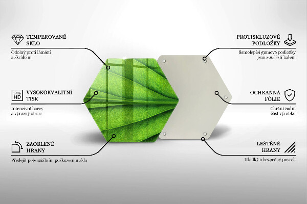 Üveg vágódeszka Természet ér levél