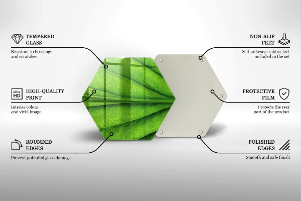 Üveg vágódeszka Természet ér levél