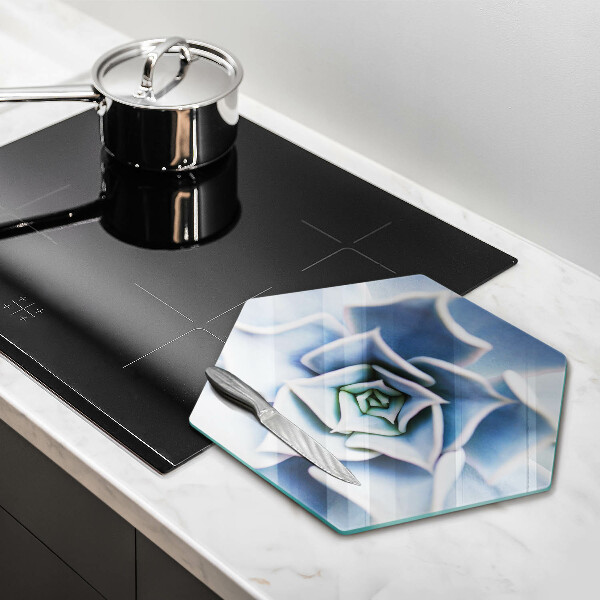 Üveg vágódeszka Virágos növény