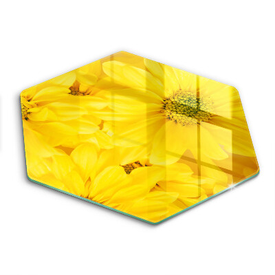 Üveg vágódeszka Virágszirom