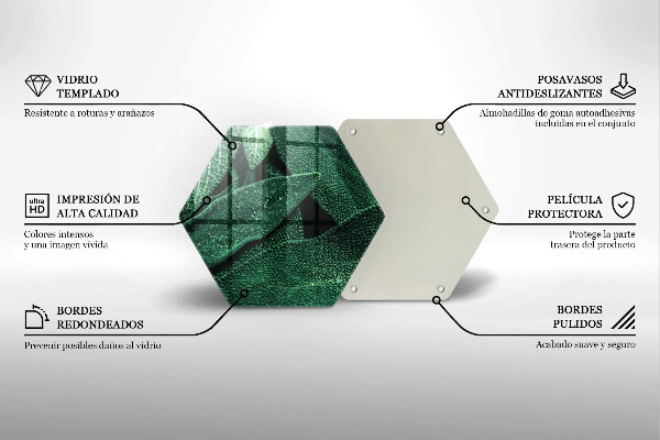 Üveg vágódeszka A növény levelei