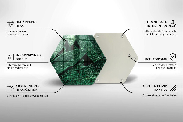 Üveg vágódeszka A növény levelei