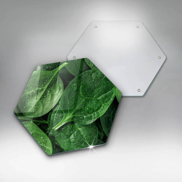 Üveg vágódeszka Bazsalikom