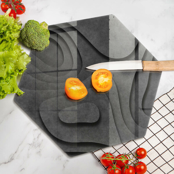 Üveg vágódeszka 3D kő formák