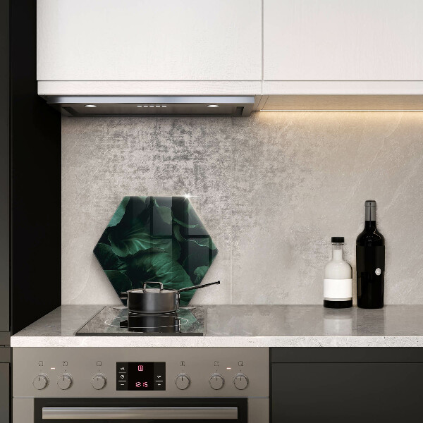 Üveg vágódeszka Vad sötét levelek