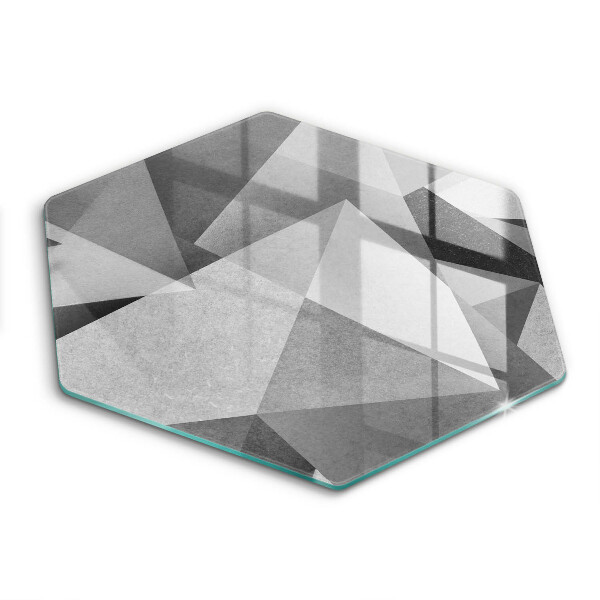 Üveg vágódeszka Konkrét éles absztrakció