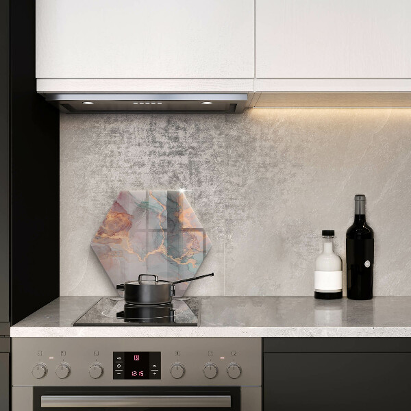 Üveg vágódeszka Márvány arannyal