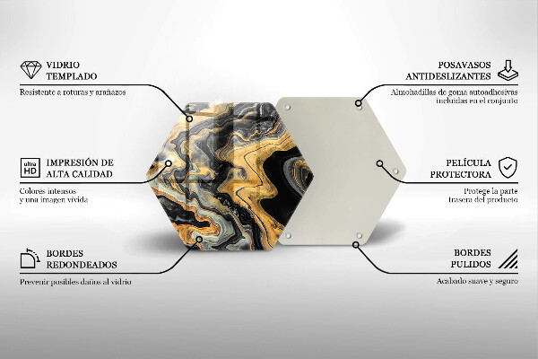 Üveg vágódeszka Absztrakt szerkezet