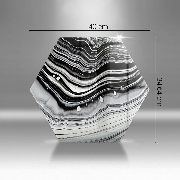 Üveg vágódeszka Tinta absztrakció