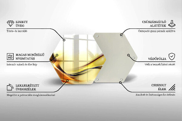 Üveg vágódeszka Absztrakt fényvonalak