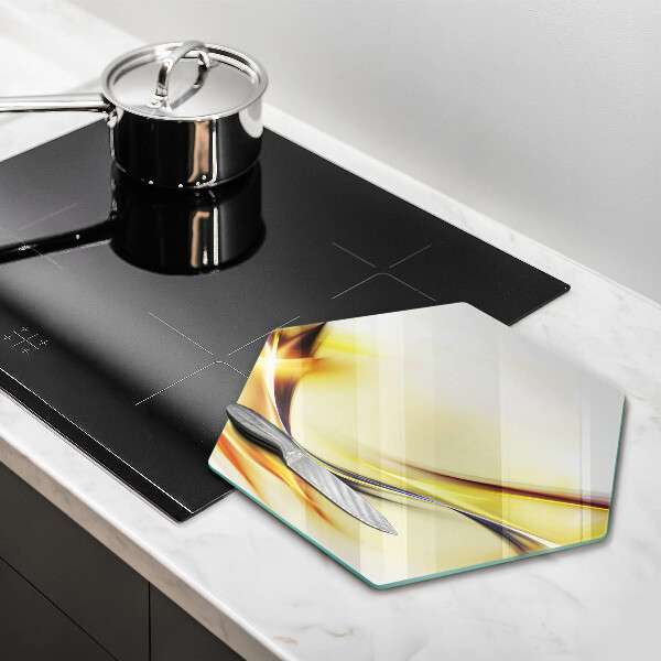 Üveg vágódeszka Absztrakt fényvonalak