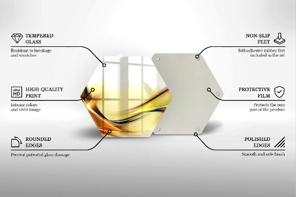 Üveg vágódeszka Absztrakt fényvonalak