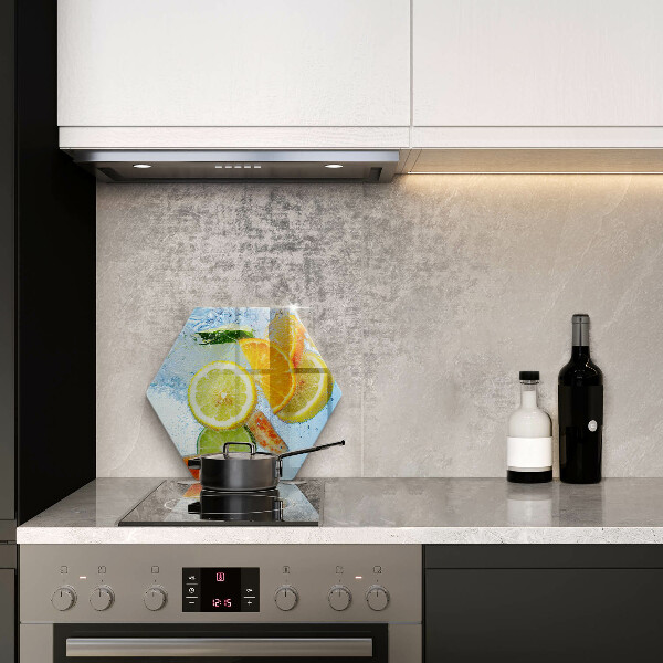 Üveg vágódeszka Zamatos citrusvíz