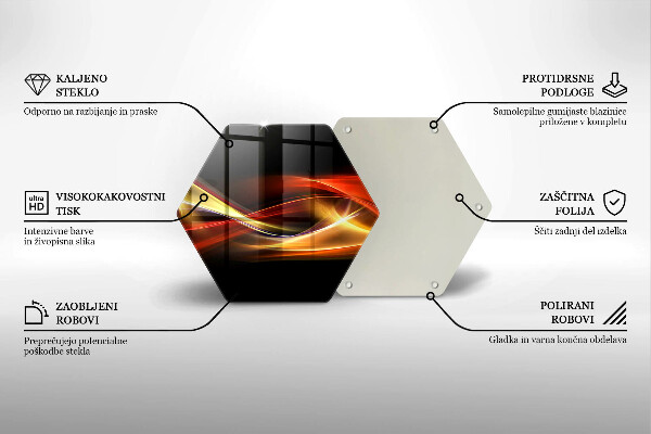 Üveg vágódeszka Absztrakt füst és fény