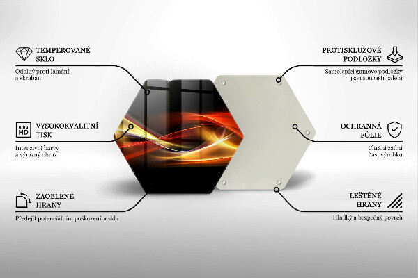 Üveg vágódeszka Absztrakt füst és fény