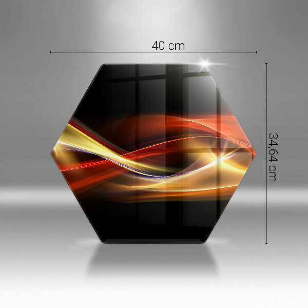 Üveg vágódeszka Absztrakt füst és fény