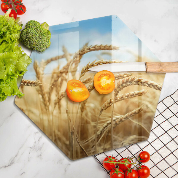 Üveg vágódeszka Kalász gabonafélék a területen