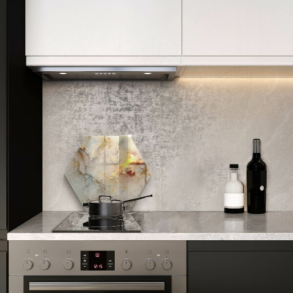 Üveg vágódeszka Márvány textúra arannyal