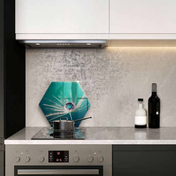 Üveg vágódeszka Harmat a pitypangon